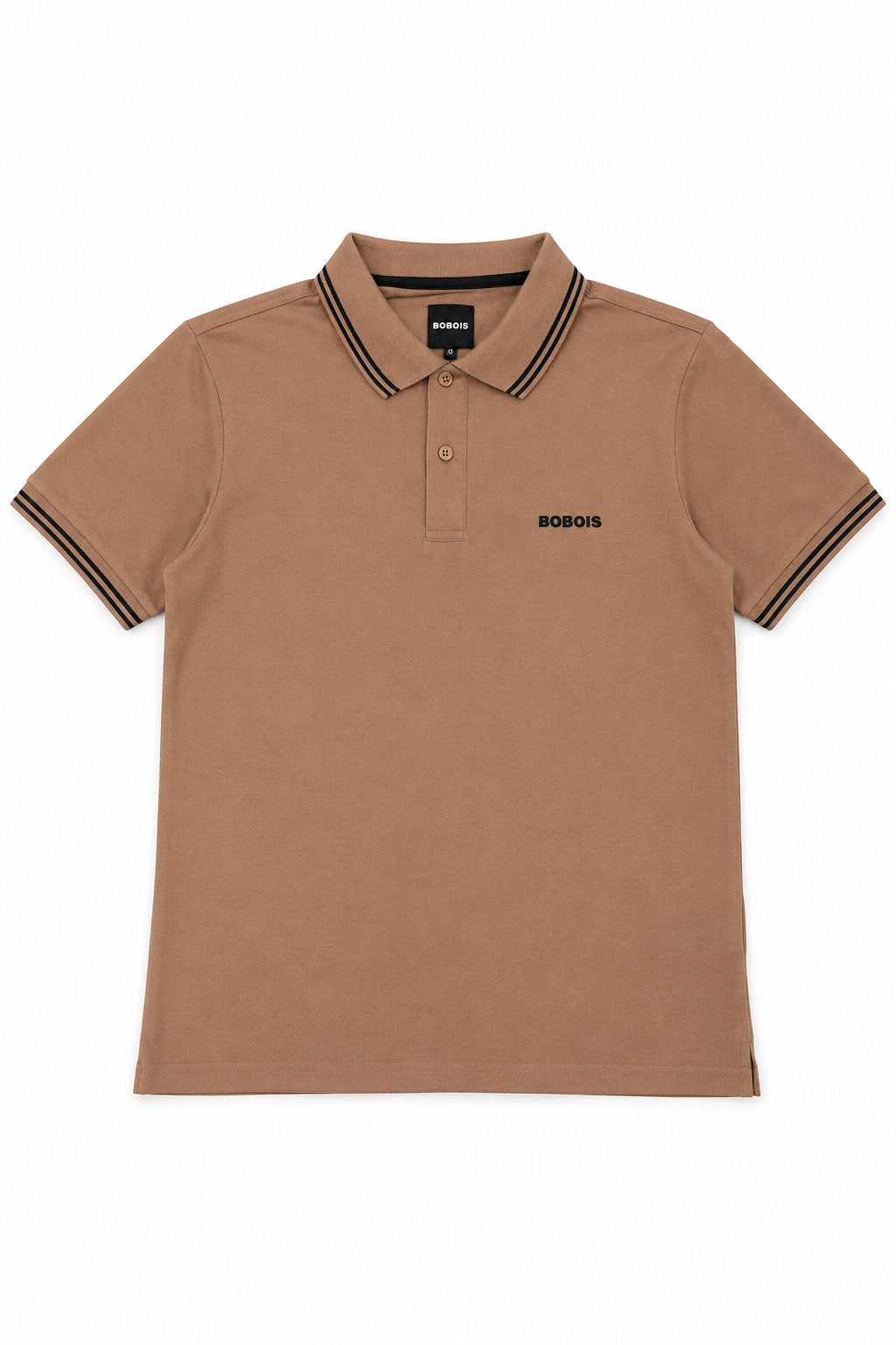 Playeras Polo Para Hombre Básica con Rayas APOLRS Cocoa