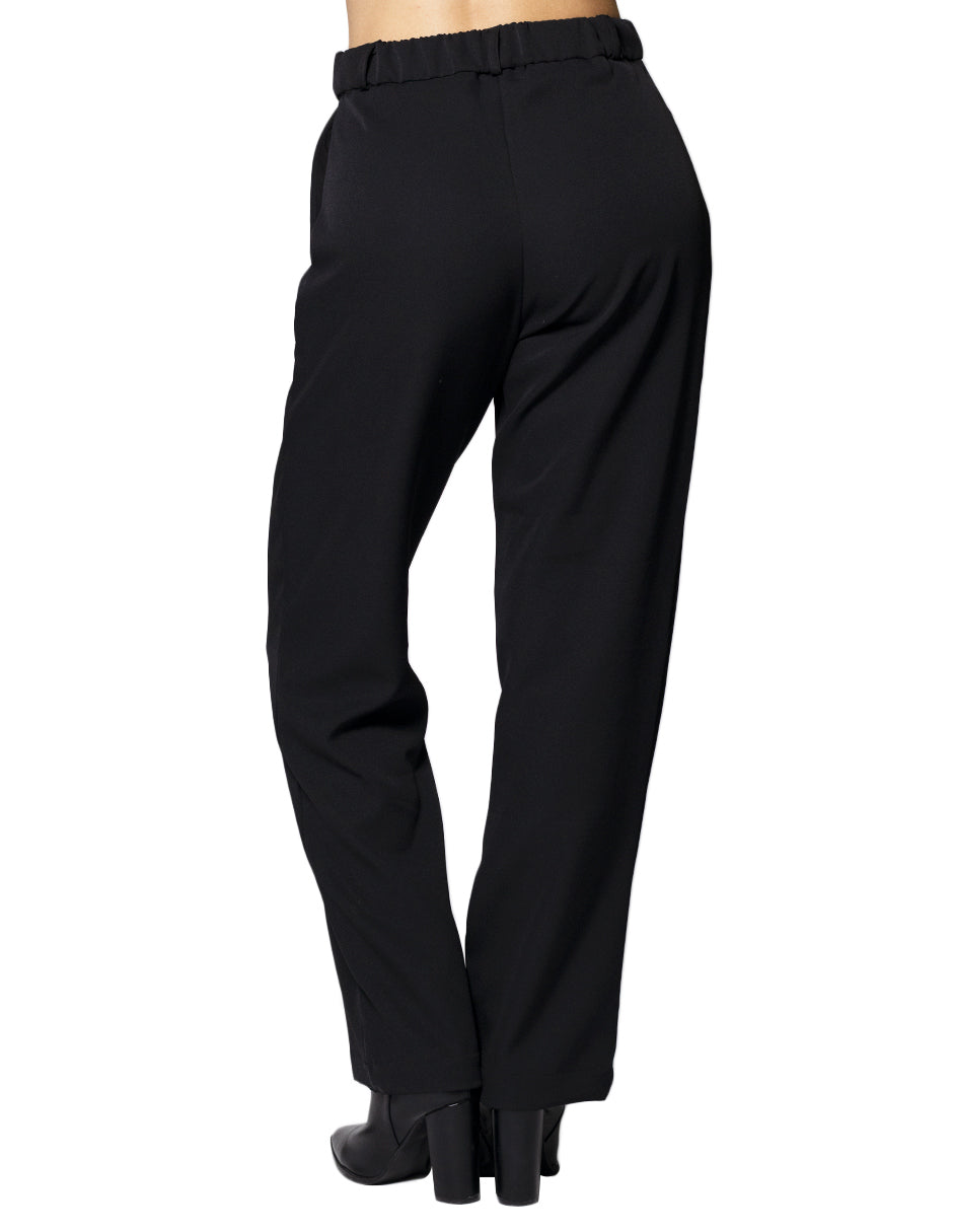 Pantalones Para Mujer Liso Basico Con Pinzas W43109 Negro