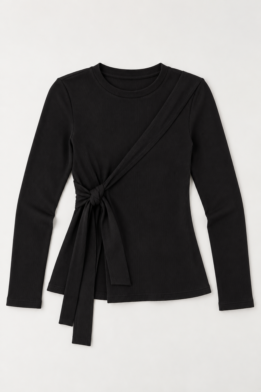 Blusones Para Mujer De Manga Larga Con Amarre N43145 Negro