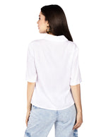 Blusas Para Mujer Camisera Fluida N51106 Blanco