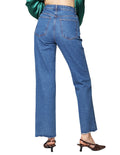 Jeans Para Mujer Pantalon De Mezclilla Recto Basico V43106 Stone