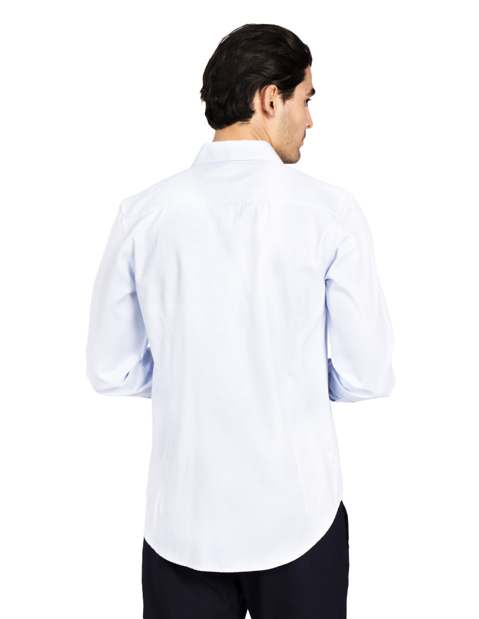 Camisas Para Hombre Slim Fit Textura B51311 2