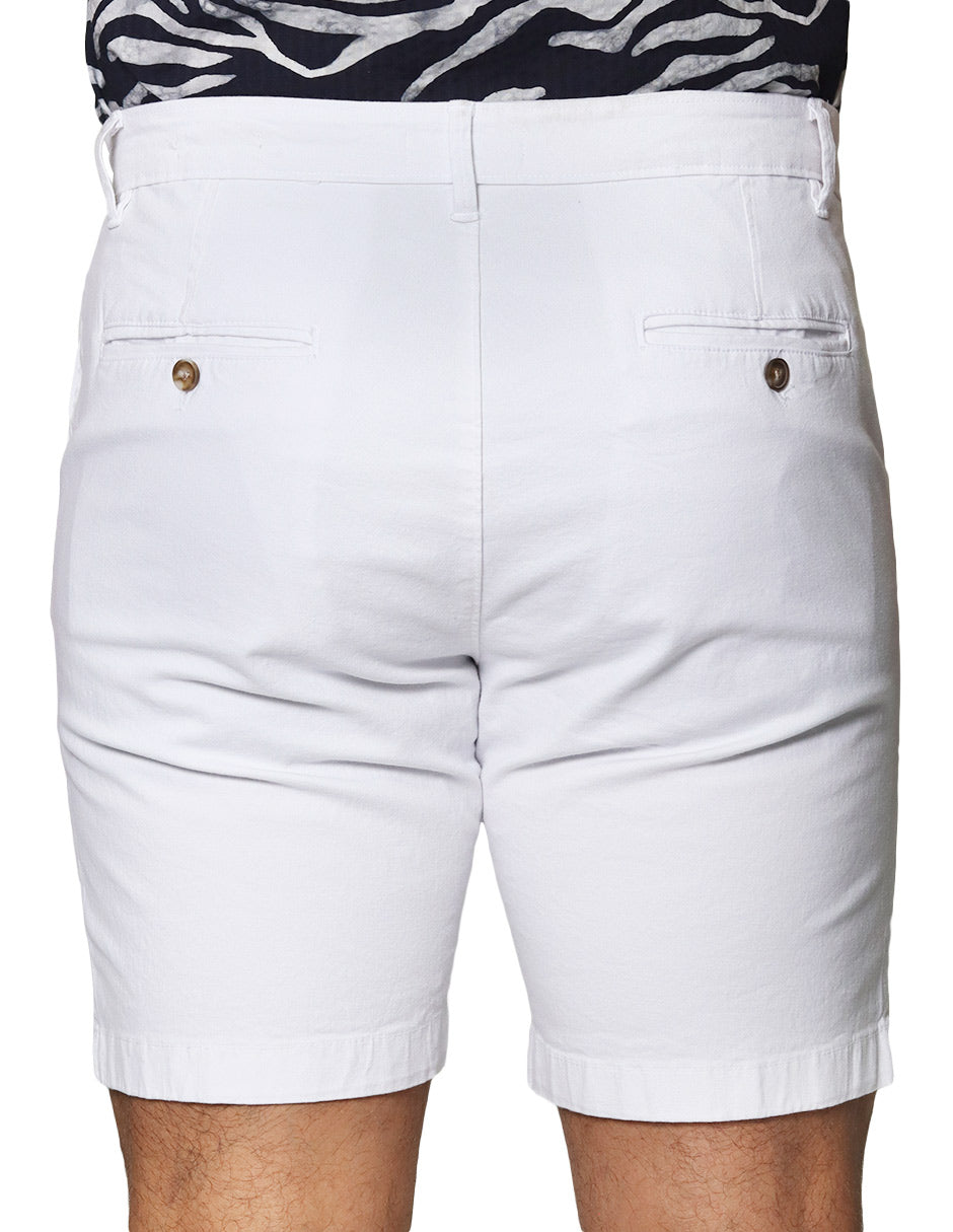 Bermudas Para Hombre Algodón GBCOTST Blanco