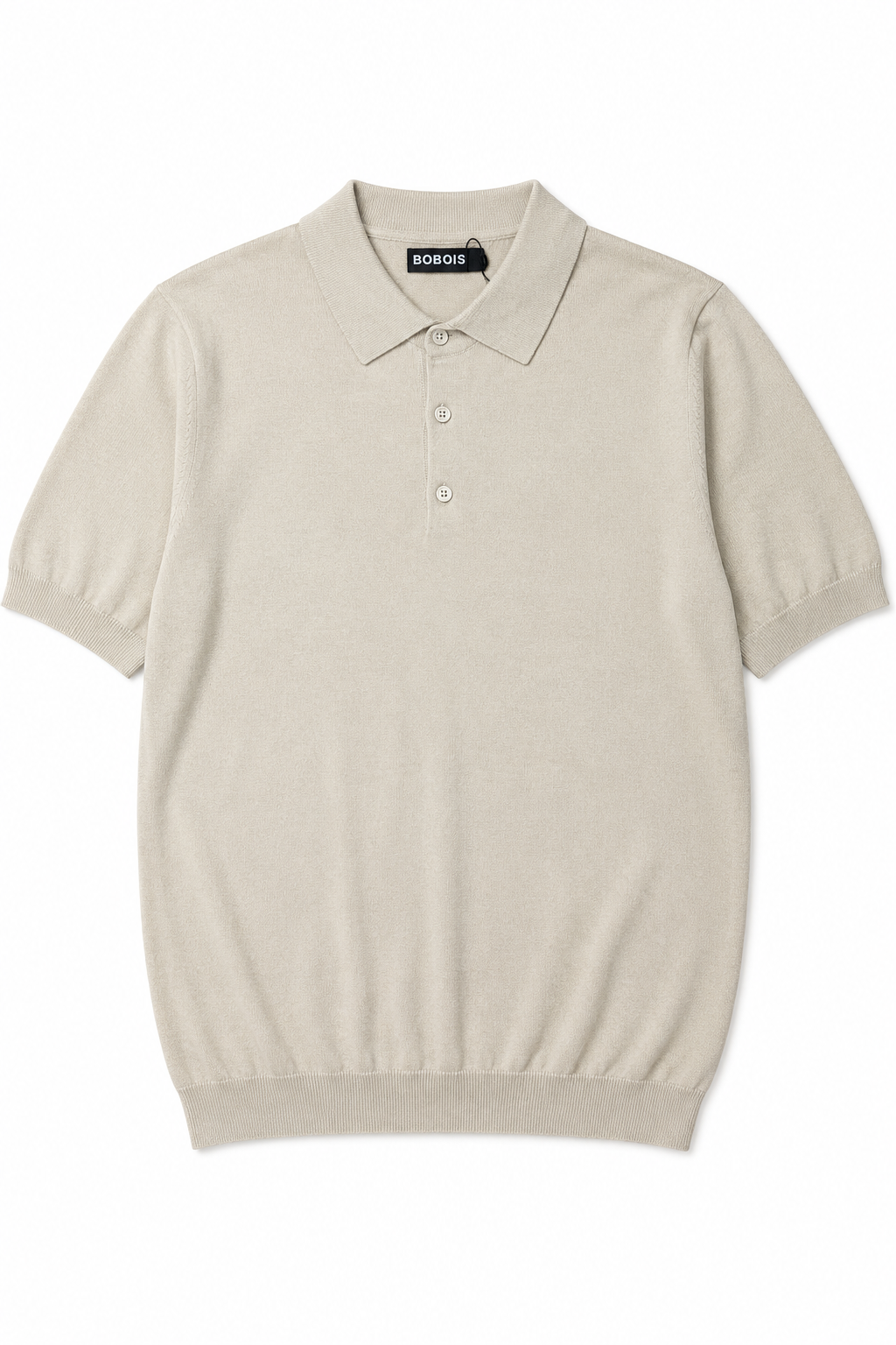 Playeras Polo Para Hombre de Punto Lisa Slim Fit A61453 Beige