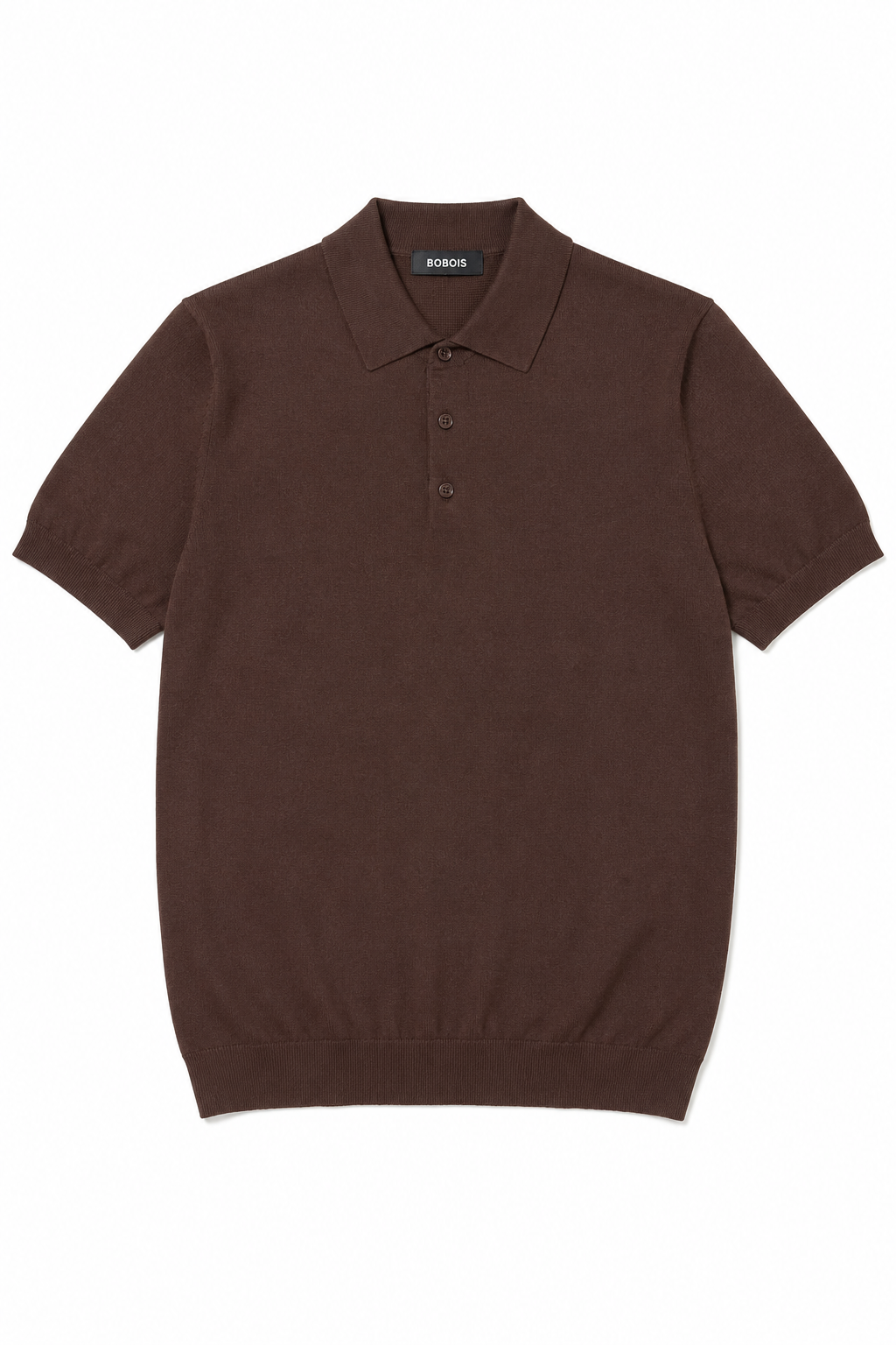 Playeras Polo Para Hombre de Punto Lisa Slim Fit A61453 Chocolate