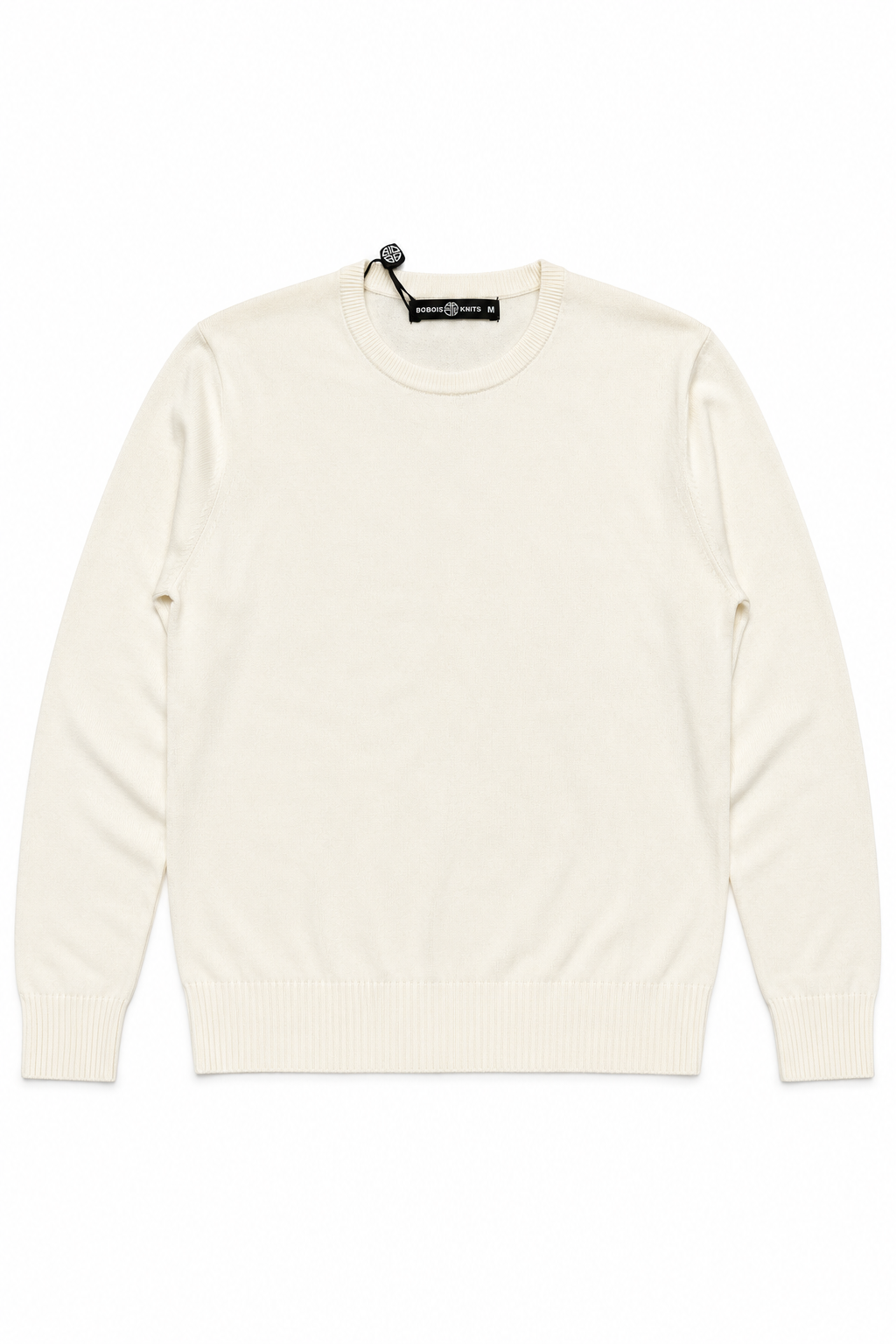 Suéteres Para Hombre Básico de Punto Fino E65301 Hueso