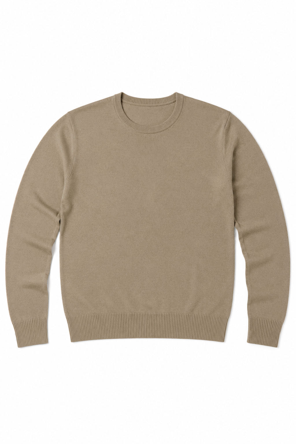 Suéteres Para Hombre Básico de Punto Fino E65301 Moca