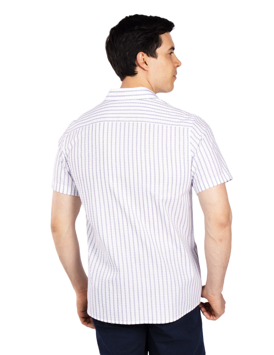 Camisas Para Hombre Regular Fit B51357 Blanco