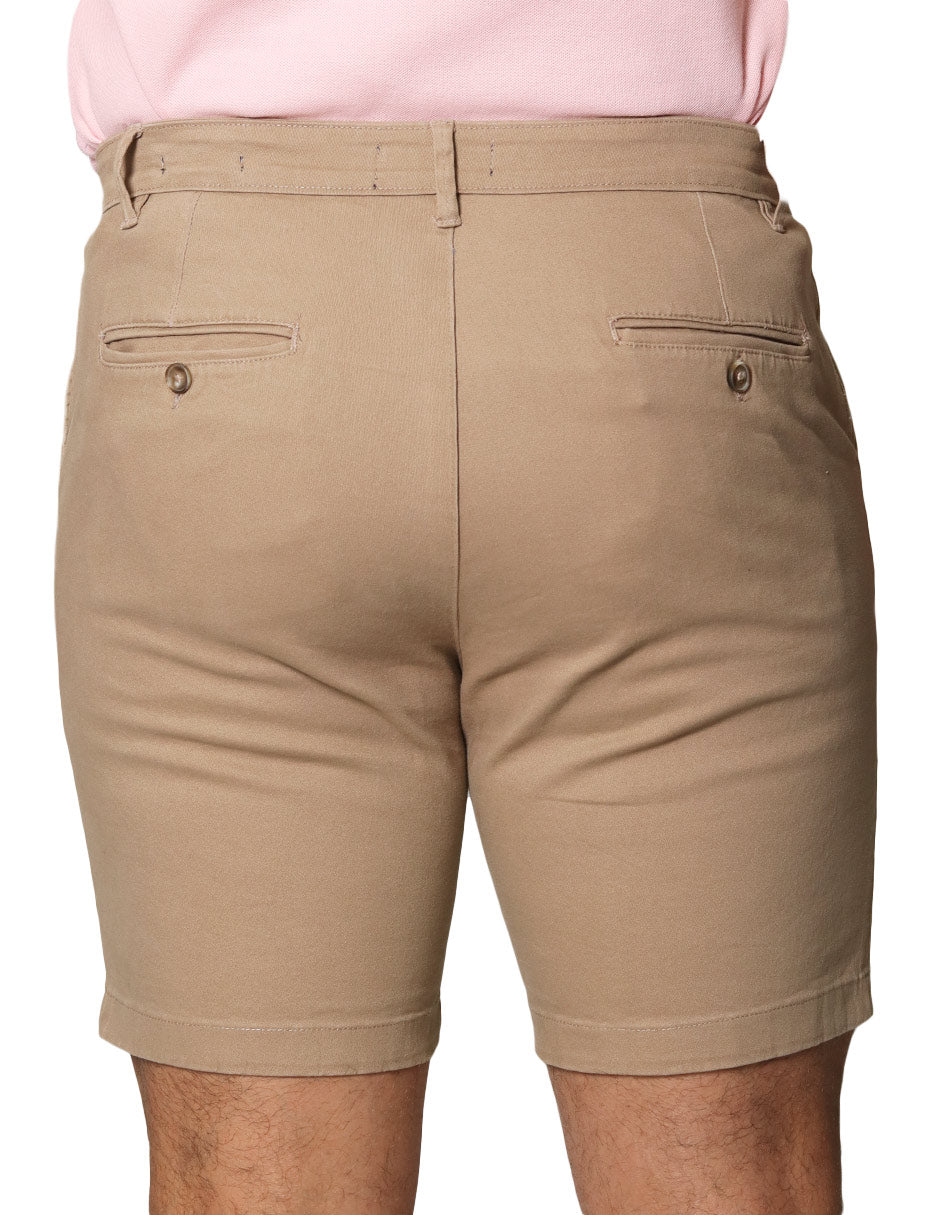 Bermudas Para Hombre Algodon GBCOTST Kaki