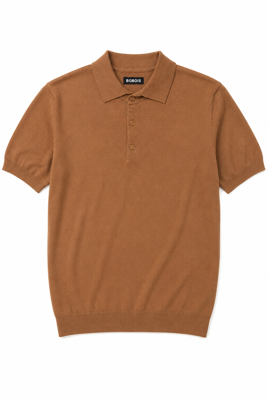 Playeras Polo Para Hombre de Punto Lisa Slim Fit A61453 Cocoa