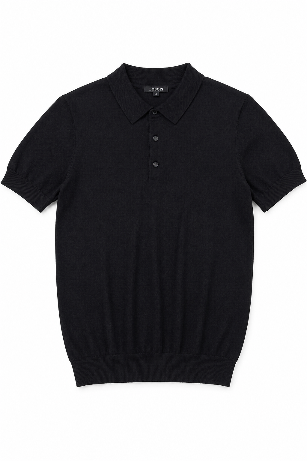 Playeras Polo Para Hombre de Punto Lisa Slim Fit A61453 Negro