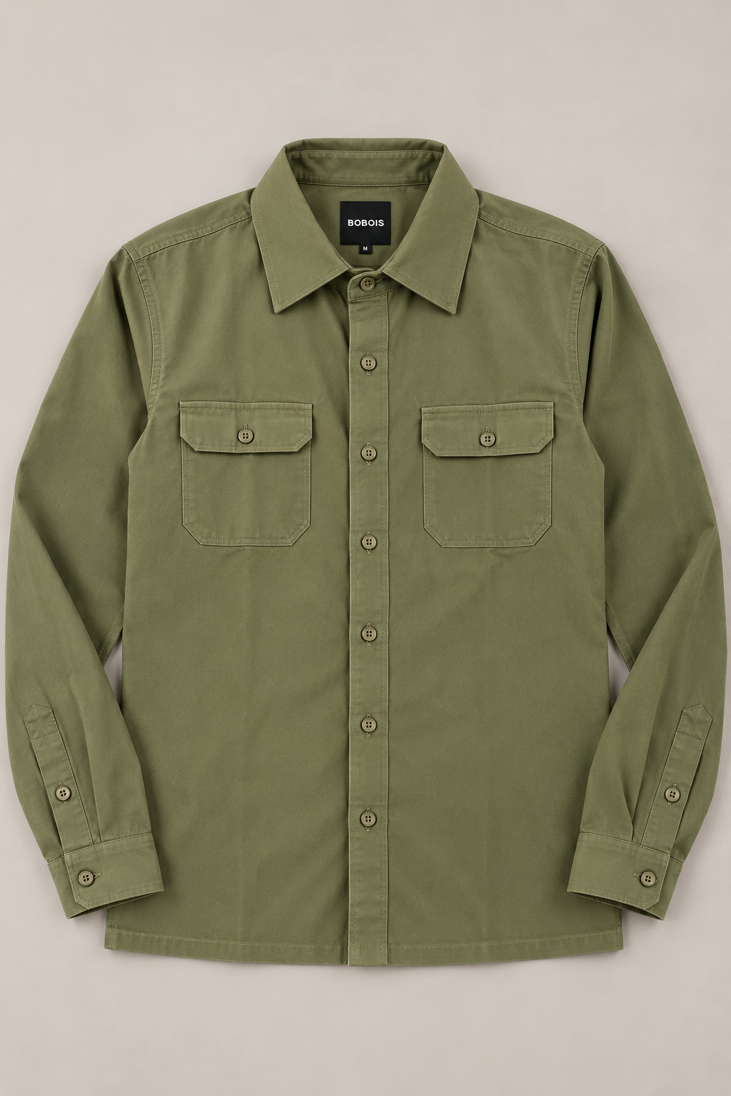 Sobrecamisas Para Hombre Chaqueta Ligera Amplia B65412 Olivo