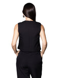 Chalecos Para Mujer Liso De Vestir R43101 Negro