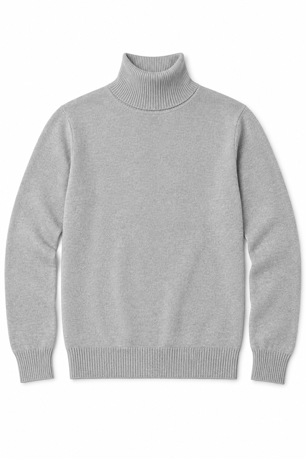 Suéteres Para Hombre Cuello Tortuga De Punto Fino E65303 Gris