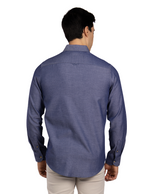 Camisas Para Hombre Manga Larga Essential B51101 Marino