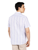 Camisas Para Hombre Dobbie Con Textura B51356 Blanco