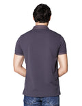 Playeras Polo Para Hombre Con Textura A45406 Gris