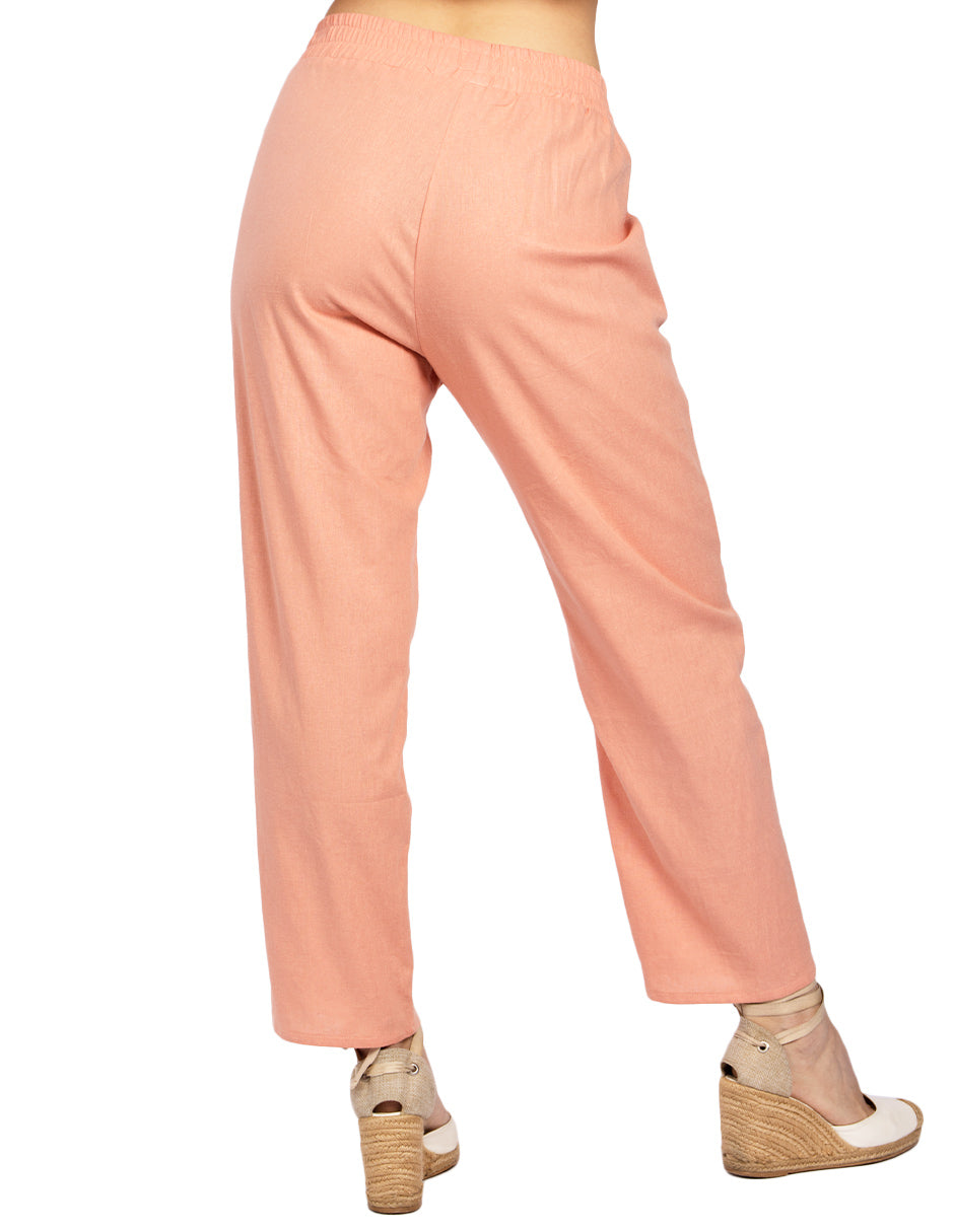 Pantalones Para Mujer Ligero Con Jareta W51114 Blush