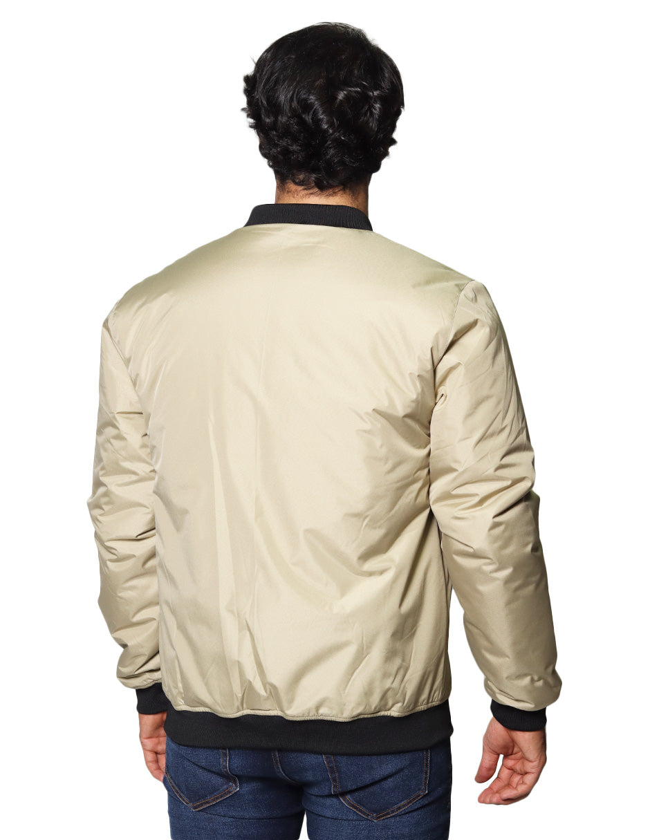 Chamarras Para Hombre Bomber Jacket D35101 Camel