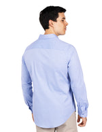 Camisas Para Hombre Regular Fit Stretch B51301 Azul