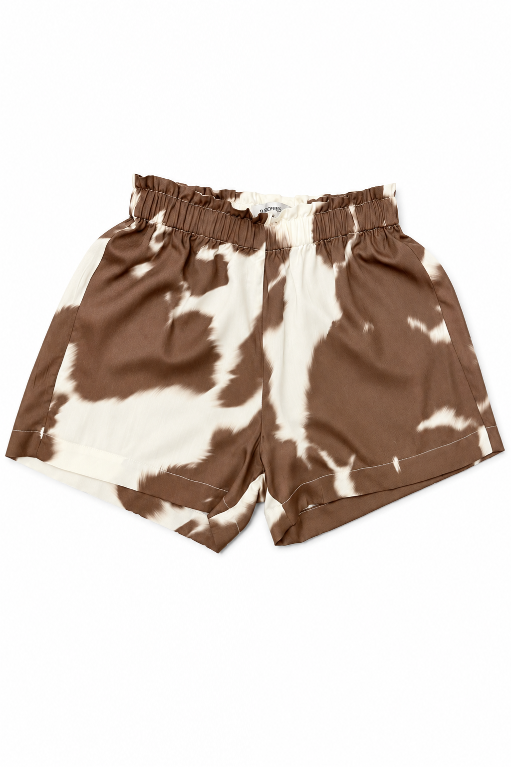 Shorts Para Mujer Con Pretina Elastica Estampado Vacuno Y61102 Unico