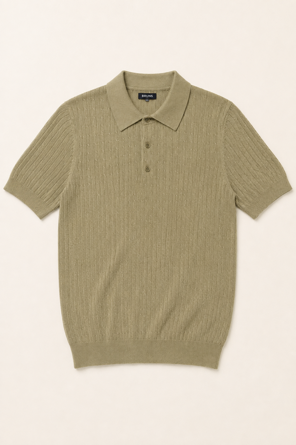 Playeras Polo Para Hombre Tejida Punto Acanalada A61454 Olivo