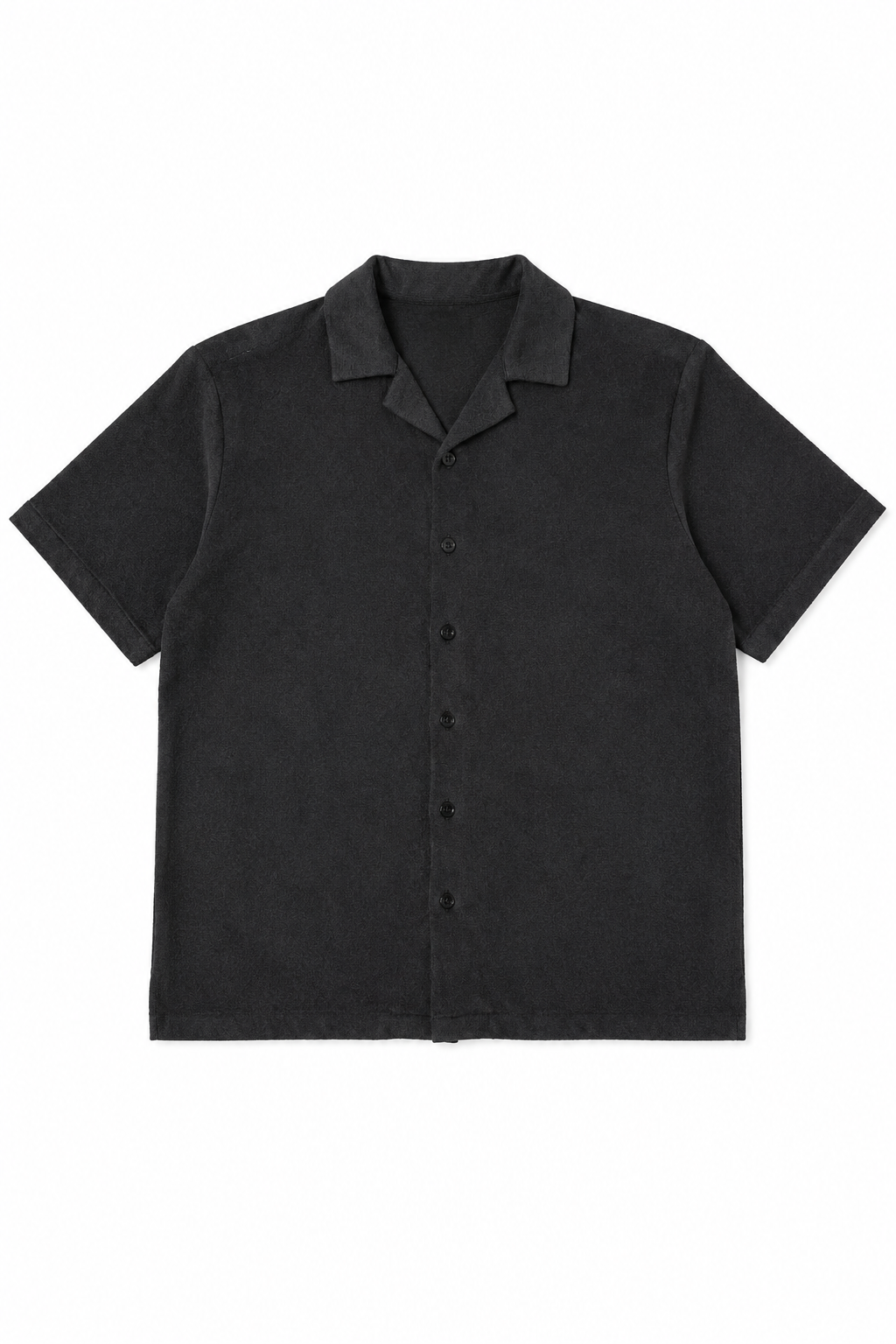 Camisas Para Hombre Manga Corta Tacto Cashmere B65451 Negro