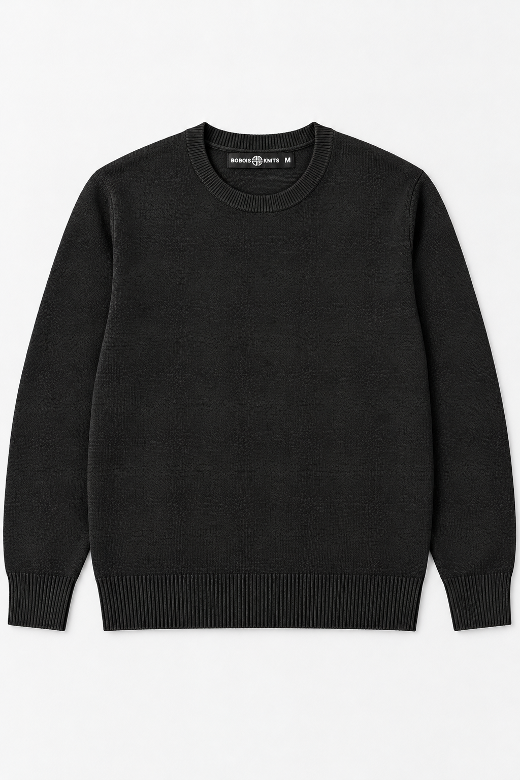 Suéteres Para Hombre Básico de Punto Fino E65301 Negro