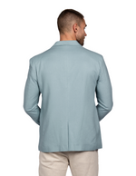 Blazers Para Hombre Casuales De Lino F51301 Aqua