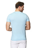 Playeras Para Hombre Cuello Redondo Basica APCR Aqua