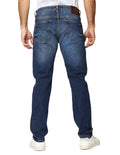 Jeans Para Hombre Mezclilla Oscuros Slim Fit J41104 Azul