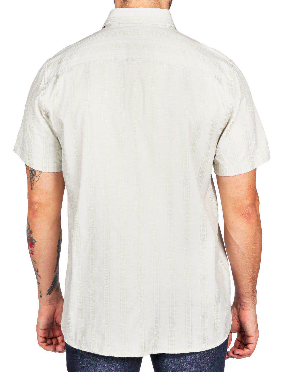 Camisas Para Hombre Jacquard Dobie B51354 Verde