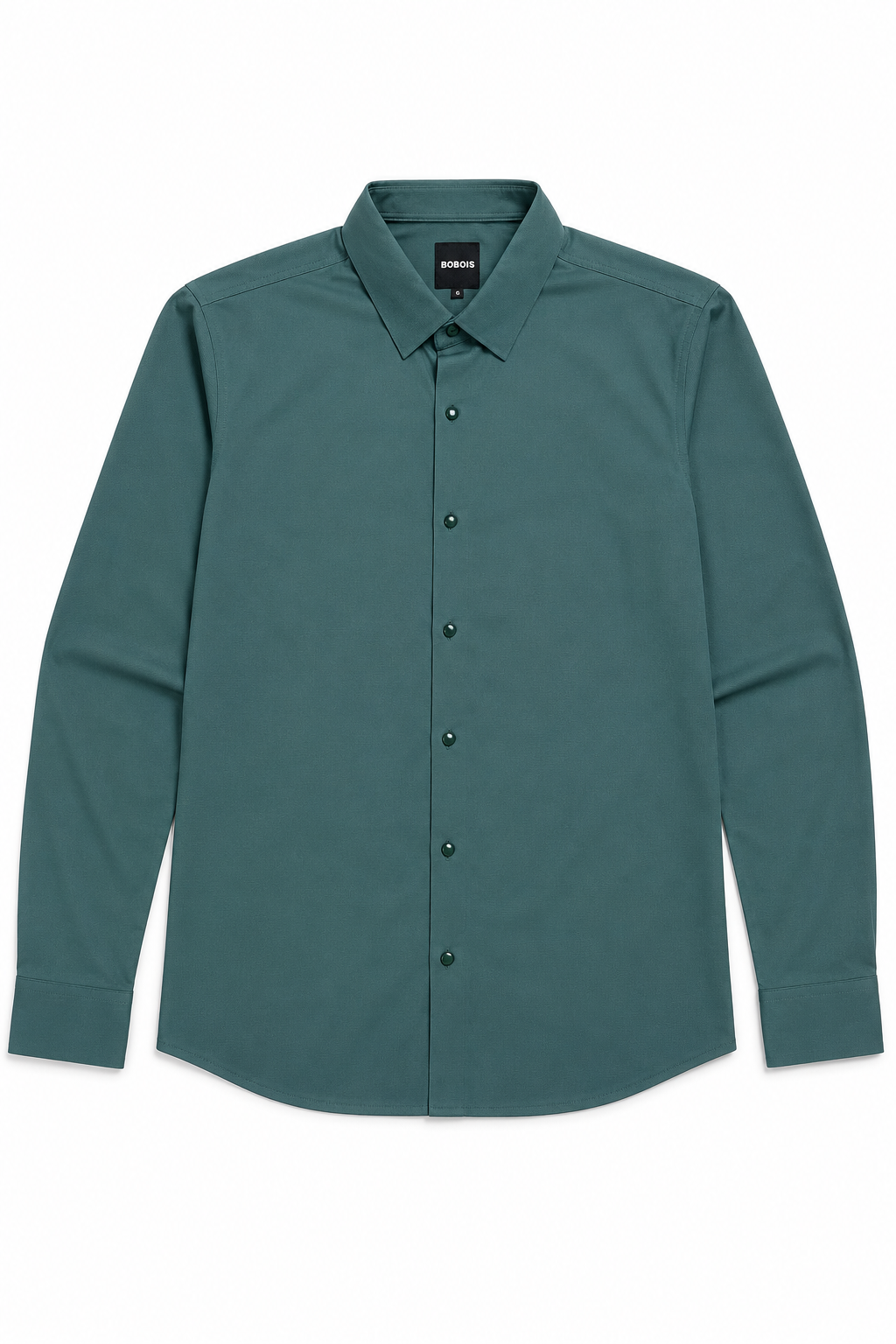 Camisas Para Hombre Super Stretch Con Textura Non Iron B55403 Verde