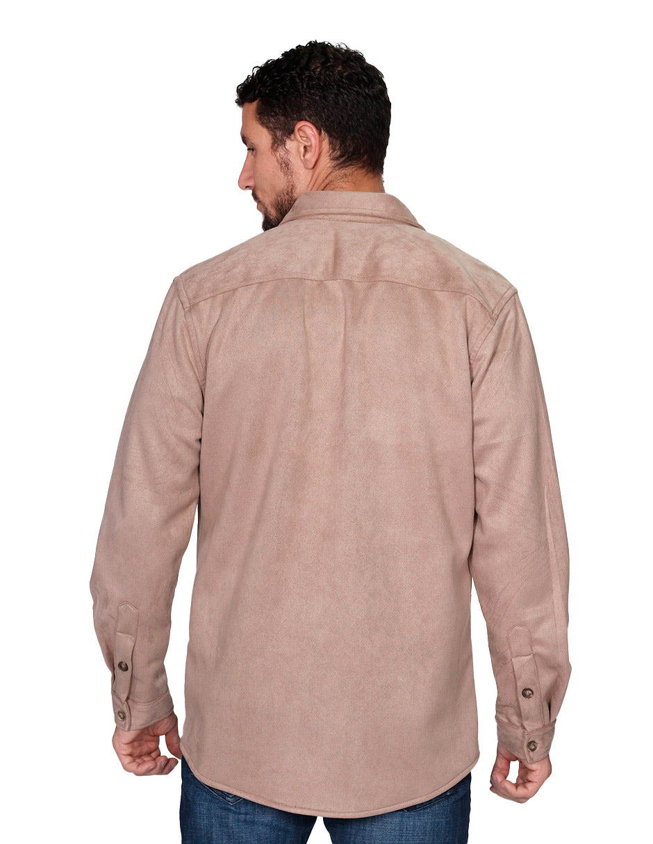 Camisolas Para Hombre Ligera Tipo Gamuza B45331 Beige