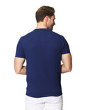 Playeras Polo Para Hombre Tejida Con Textura A41456 Marino