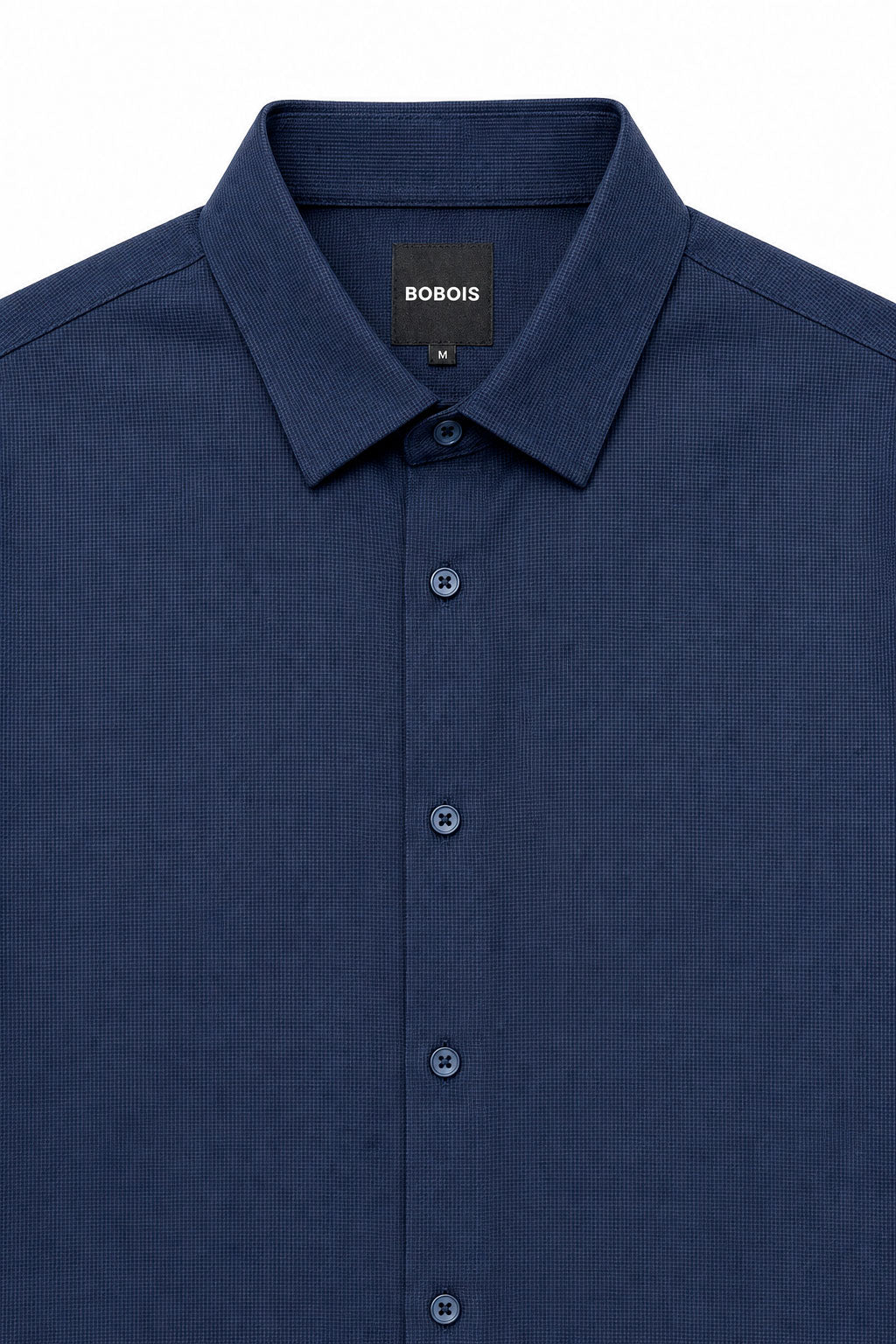 Camisa para Hombre Micropanal Antiarrugas B61403 Marino