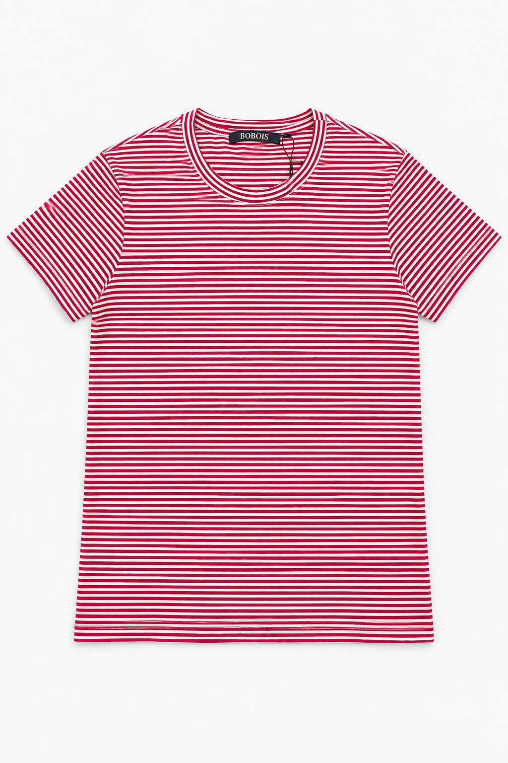 Playeras Para Hombre De Manga Corta Con Estampado De Micro Rayas A41111 Fiusha