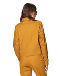 Chamarras Para Mujer Corta Bolsillos Q43100 Ocre