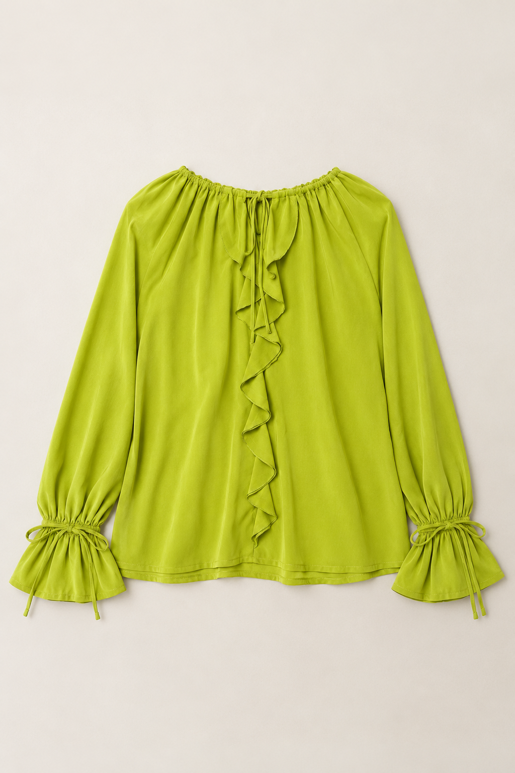 Blusas Para Mujer Lisa Bohemia Con Olanes N53123 Limon