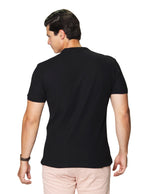 Playeras Polo Para Hombre Lisa De Manga Corta Cuello Mao APCMAO Negro