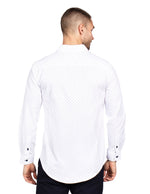 Camisas Para Hombre Slim Fit Microestampado B51315 Blanco