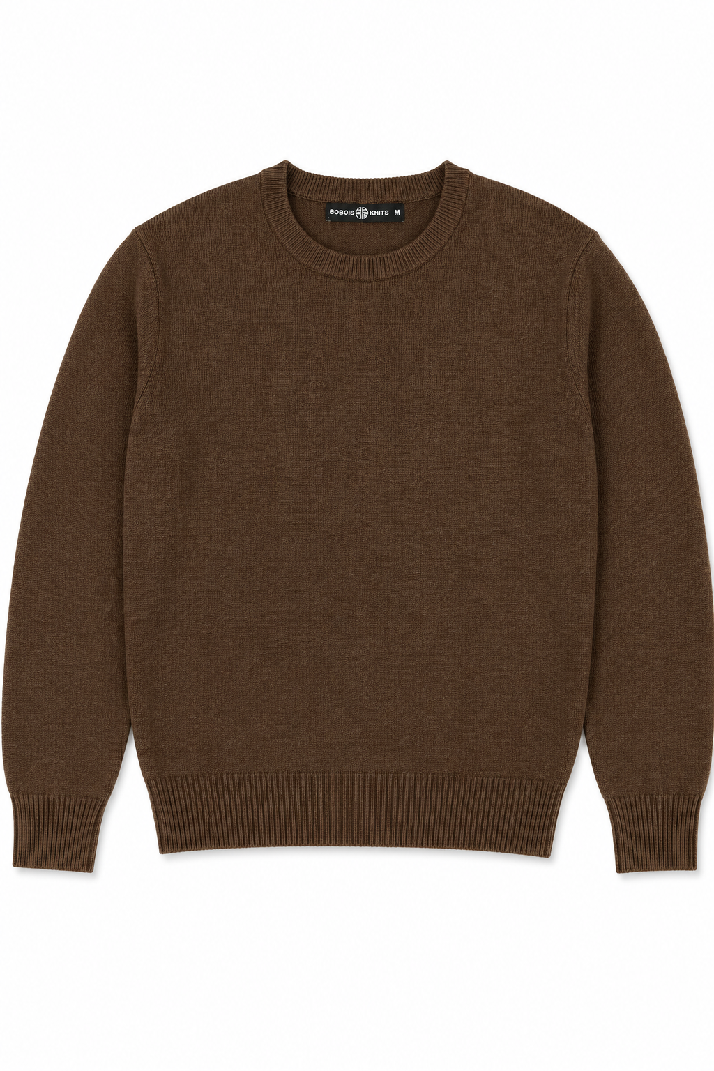 Suéteres Para Hombre Básico de Punto Fino E65301 Chocolate