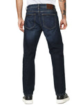 Jeans Para Hombre Mezclilla Degradados Relaxed Fit J41145 Azul