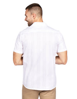 Camisas Para Hombre Regular Fit Solida B51358 Blanco