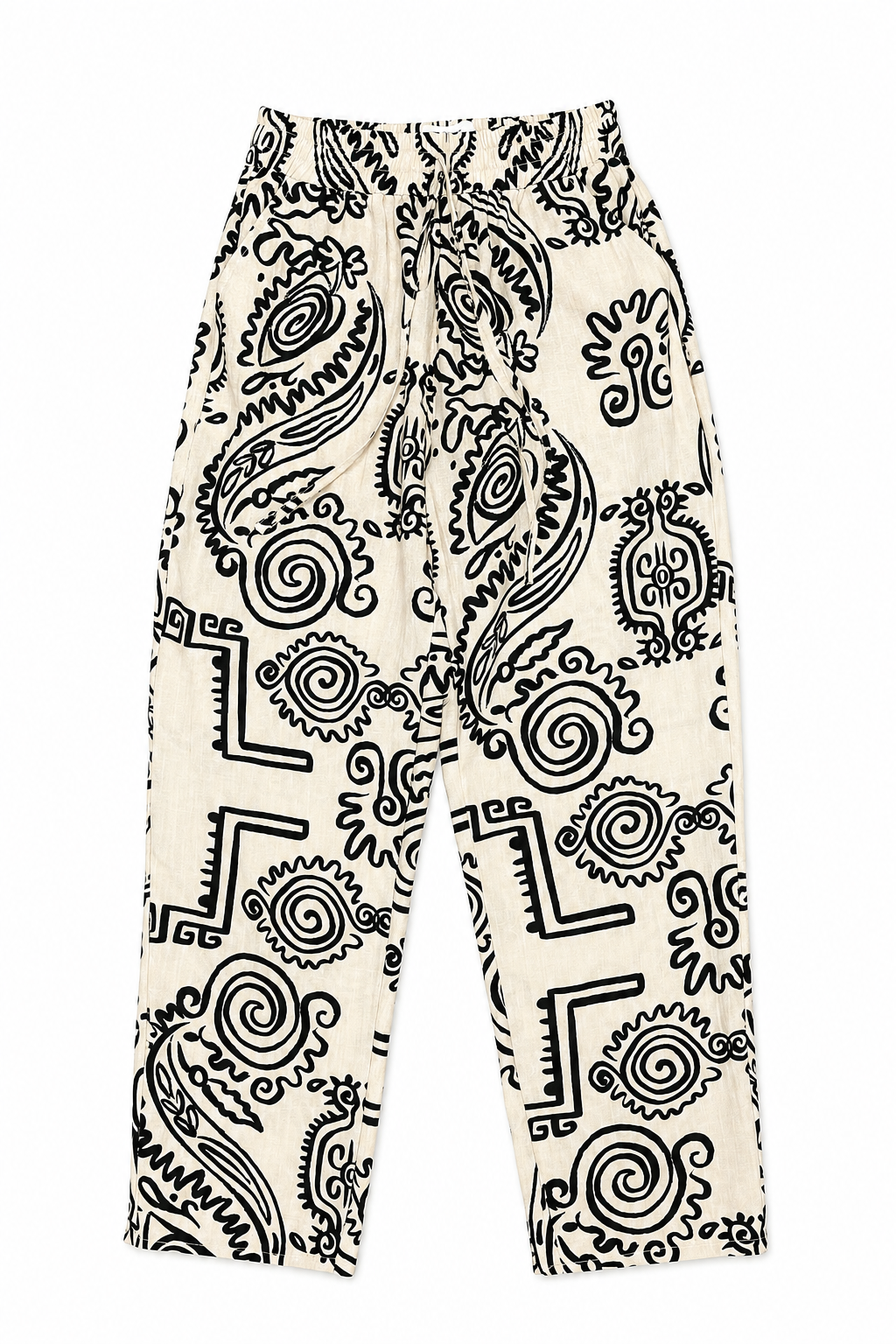 Pantalones Para Mujer Slim Con Jareta Estampado W61123 Unico