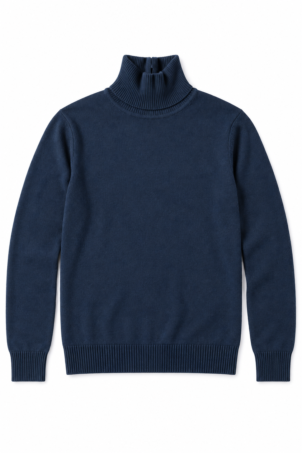 Suéteres Para Hombre Cuello Tortuga De Punto Fino E65303 Marino