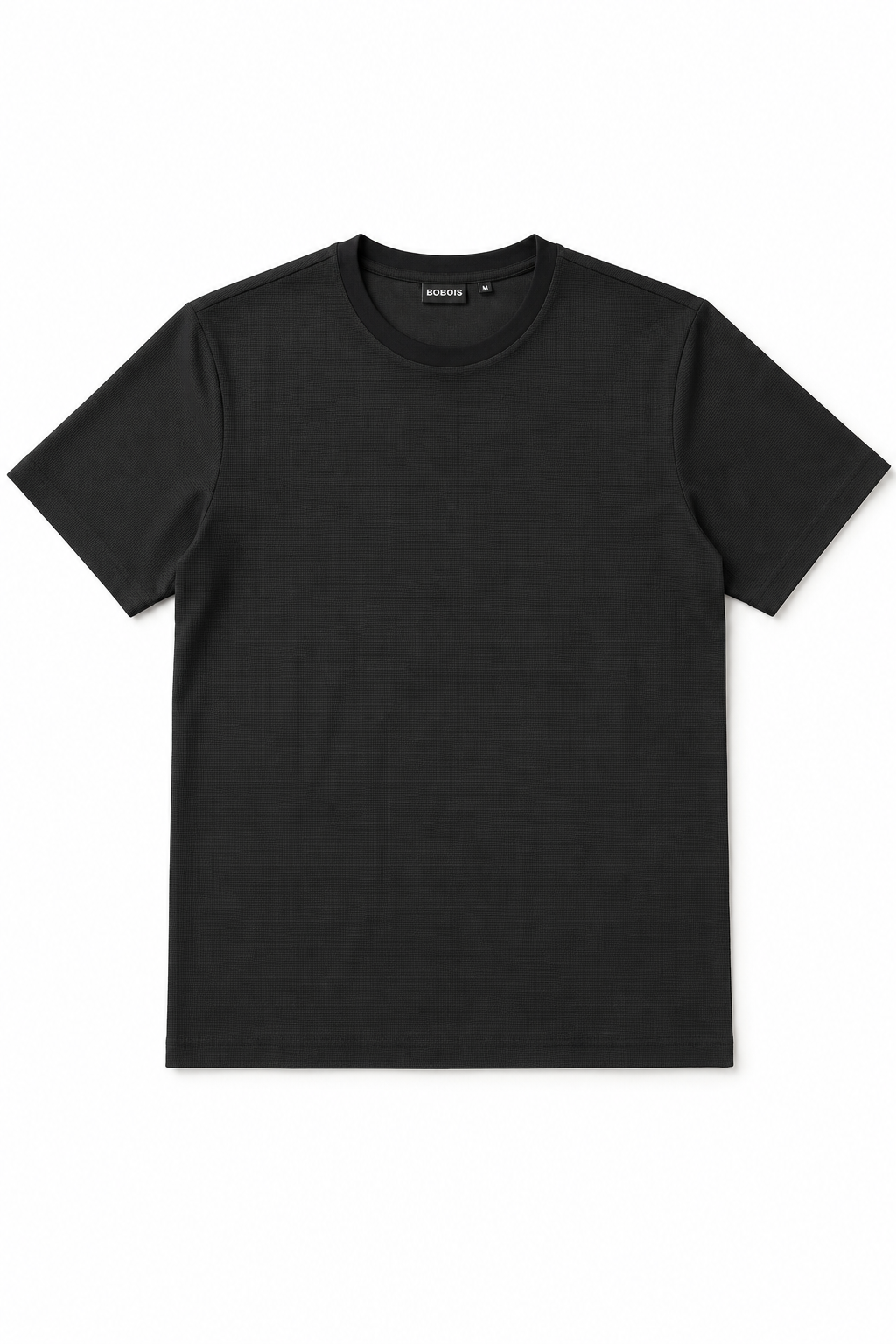 Playera para Hombre Cuello Redondo Antiarrugas Sport Transpirable A61405 Negro