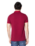 Playeras Polo Para Hombre Con Textura A45406 Vino