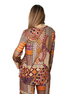 Blusas Para Mujer Camisera Estampada Manga larga N33123 Unico