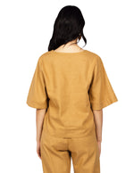 Blusas Para Mujer Oversize Suelta N51102 Camel